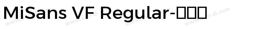 MiSans VF Regular字体转换